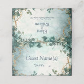 De eeuwige Grace Fantasy bruiloft Plaatskaartje (Buitenkant ongevouwen)