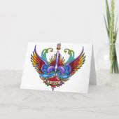 De eeuwige Regenboog van de Liefde slikt de Kaart (Achterkant)