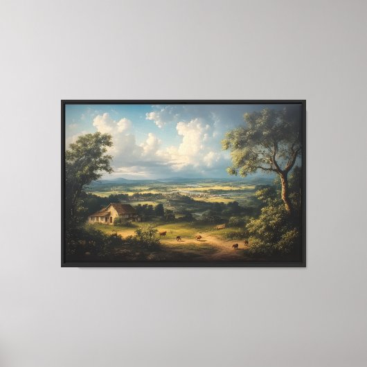De Eeuwige Vallei Weide Canvas Afdruk (Voorkant)