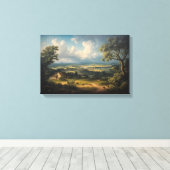De Eeuwige Vallei Weidegrond Canvas Afdruk (Insitu (Houten vloer))