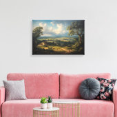 De Eeuwige Vallei Weidegrond Canvas Afdruk (Insitu (Woonkamer))