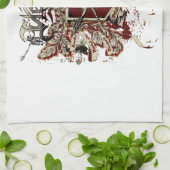 de eeuwige woede van de trots rood theedoek (Gevouwen)