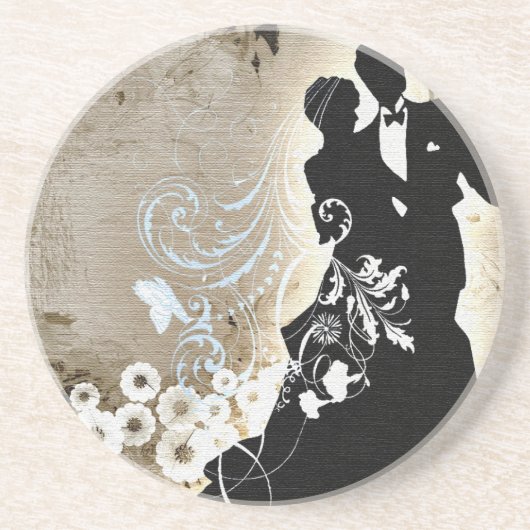 De eeuwigheid van de liefde zandsteen onderzetter (Voorkant)