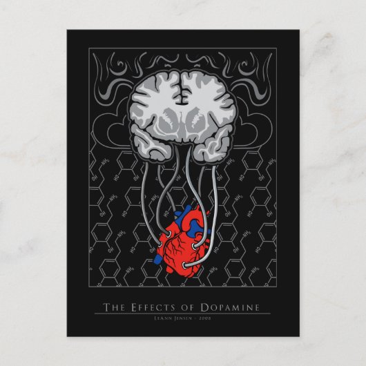 De effecten van dopamine - Briefkaart (Voorkant)