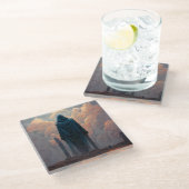 De efficiënte Fantasy Sci-Fi Art Glazen Onderzetter (Schuin)