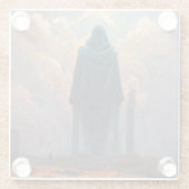 De efficiënte Fantasy Sci-Fi Art Glazen Onderzetter (Achterkant)