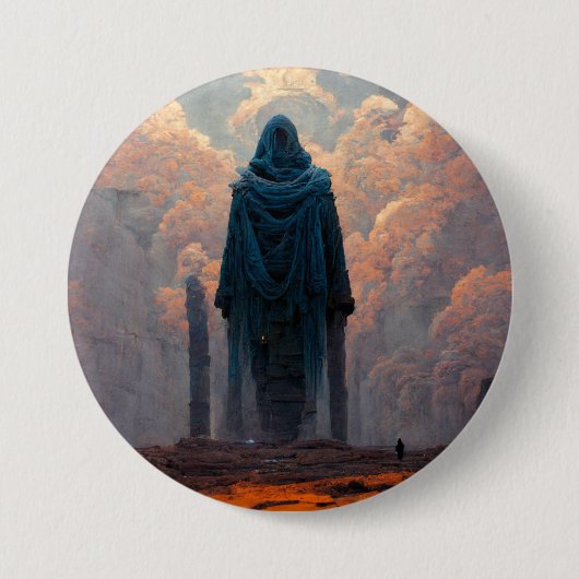 De efficiënte Fantasy Sci-Fi Art Ronde Button 7,6 Cm (Voorkant)