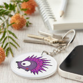 de egel punk sleutelhanger (Voorkant Rechts)