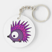 de egel punk sleutelhanger (Achterkant)