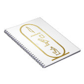 De Egyptische Anubis Cartouche Notitieboek (Rechterzijde)