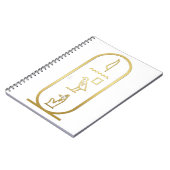 De Egyptische Anubis Cartouche Notitieboek (Linkerzijde)