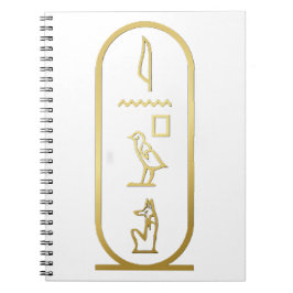 De Egyptische Anubis Cartouche Notitieboek