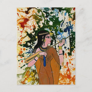 De Egyptische betoger Michael Moffa Briefkaart