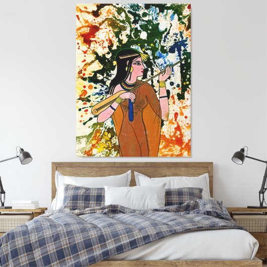 De Egyptische betoger Michael Moffa Canvas Afdruk (Insitu (Slaapkamer))