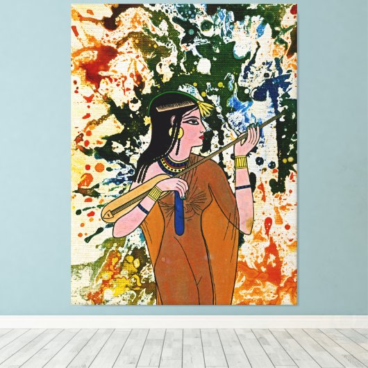 De Egyptische betoger Michael Moffa Canvas Afdruk (Insitu (Houten vloer))