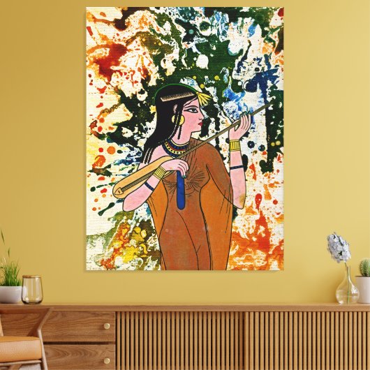 De Egyptische betoger Michael Moffa Canvas Afdruk (Insitu (Woonkamer))