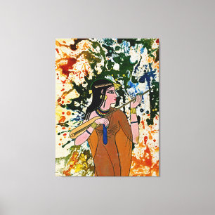 De Egyptische betoger Michael Moffa Canvas Afdruk