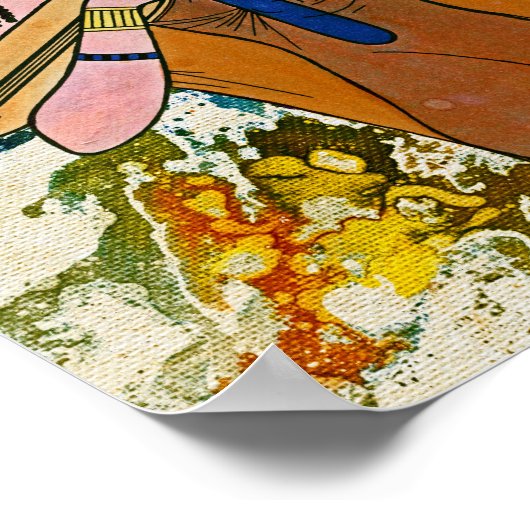 De Egyptische betoger Michael Moffa Poster (Hoek)