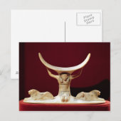 De Egyptische God van de Lucht, Shu. Briefkaart (Voorkant / Achterkant)