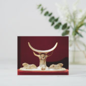 De Egyptische God van de Lucht, Shu. Briefkaart (Staand voorkant)