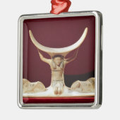 De Egyptische God van de Lucht, Shu. Metalen Ornament (Links)
