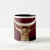 De Egyptische God van de Lucht, Shu. Tweekleurige Koffiemok (Center)