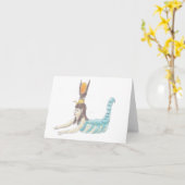 De Egyptische godin Selket notecard. Kaart (Gele Bloem)