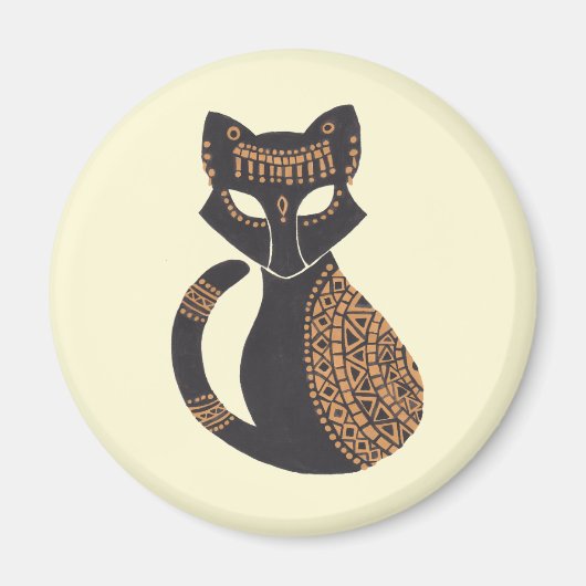 De Egyptische kat Magneet (Voorkant)