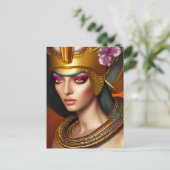 De Egyptische koningin Fantasy Art Briefkaart (Staand voorkant)