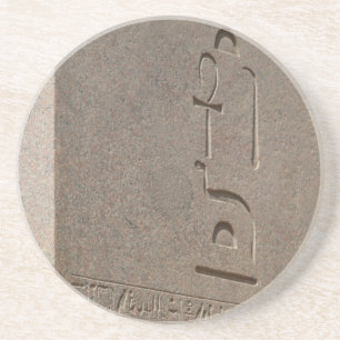 De Egyptische Obelisk van de Steen Zandsteen Onderzetter