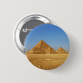 De Egyptische piramiden Ronde Button 5,7 Cm (Voorkant /achterkant)