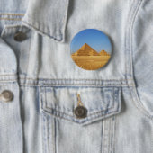 De Egyptische piramiden Ronde Button 5,7 Cm (In situ)
