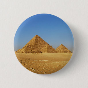 De Egyptische piramiden Ronde Button 5,7 Cm