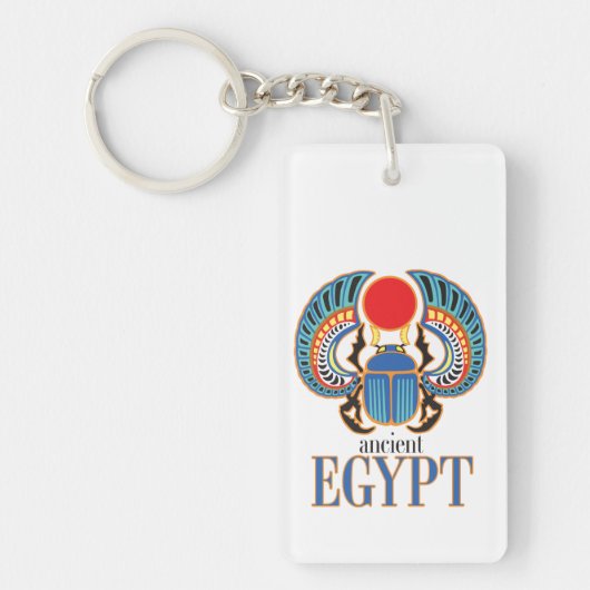 De Egyptische sjaalkever. Ancient Egypte Sleutelhanger (Voorkant)