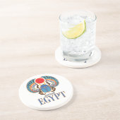 De Egyptische sjaalkever. Ancient Egypte Zandsteen Onderzetter (Zijkant)