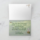 De Eieren van het Puppy van Westie - de Wensen van Feestdagen Kaart (Binnen)