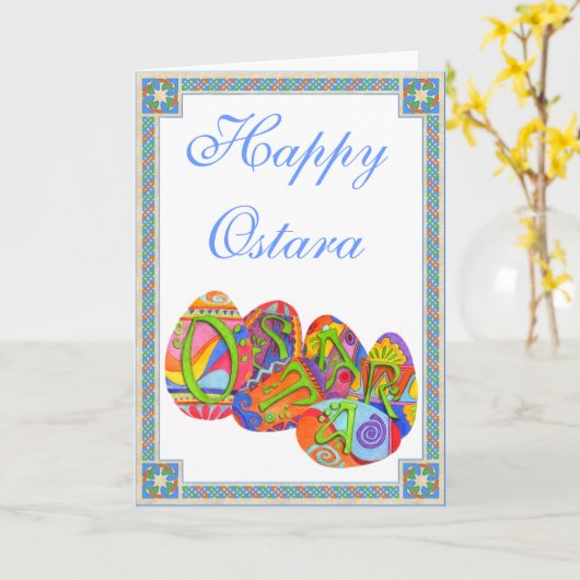 De Eieren van Ostara Kaart (Gele Bloem)