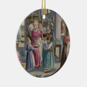 De eieren worden naar behoren in Worms gestrooid, Keramisch Ornament (Rechts)