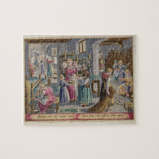 De eieren worden naar behoren in Worms gestrooid, Legpuzzel (Horizontaal)