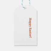 De eierjacht, de jacht op paashaas cadeaulabel (Achterkant)