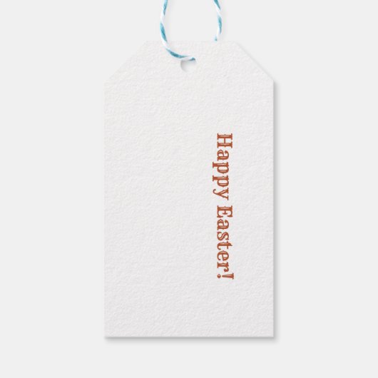 De eierjacht, de jacht op paashaas cadeaulabel (Achterkant)