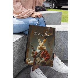 De eierjacht, de jacht op paashaas medium cadeauzakje