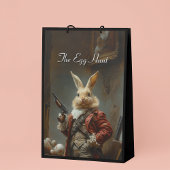 De eierjacht, de jacht op paashaas medium cadeauzakje