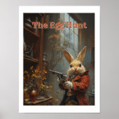 De eierjacht, de jacht op paashaas poster (Voorkant)