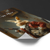 De eierjacht, de jacht op paashaas poster (Hoek)