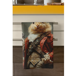 De eierjacht, de jacht op paashaas theedoek