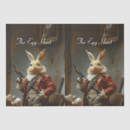 De eierjacht, de jacht op paashaas tissuepapier