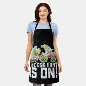 De eierjacht is begonnen Gnome Grappig Pasen Schort (Gedragen)