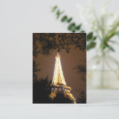 De Eiffel Tower bij Night, Parijs Frankrijk Briefkaart (Staand voorkant)