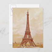 De Eiffeltoren, 1889 Briefkaart (Voorkant / Achterkant)